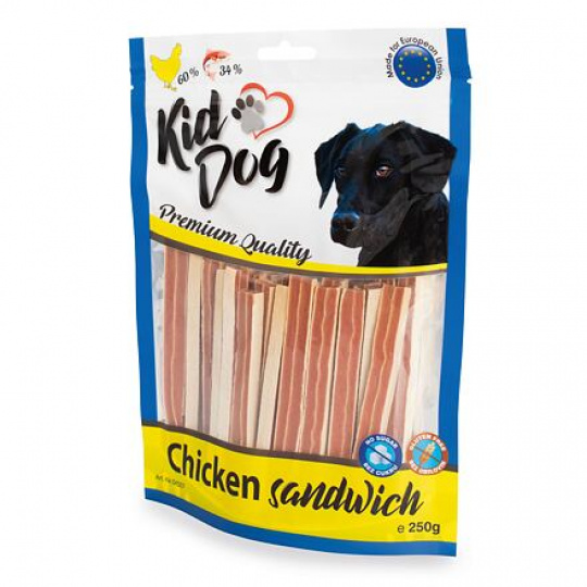 KIDDOG kurací sendvič s treskou 250 g