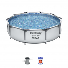 Bestway Steel Pro 56408 nadzemní bazén Rámový bazén Kulatý 4678 l Modrá