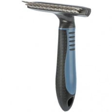 Dvojité hrablo dl.srsť s antiskl.rukoväť 10x15cm, zub 1,5 a 2cm