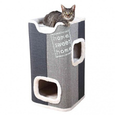 Cat Tower JORGE s odpočívadlom, sivá s béžovou kožušinou 78cm Cat Tower JORGE s odpočívadlom, sivá s béžovou kožušinou 78cm