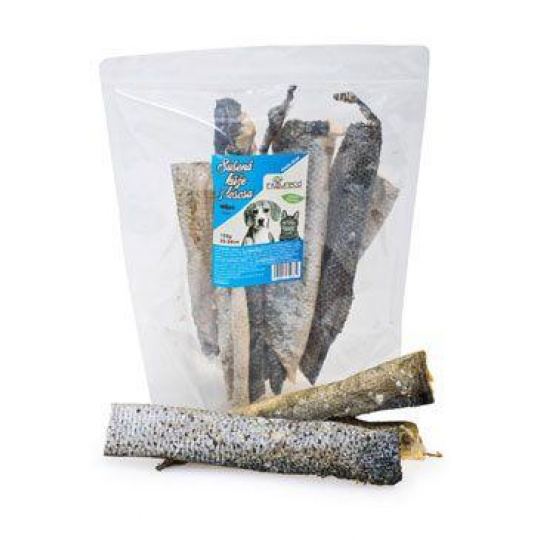 NATURECA pochúťka Losos koža sušená 25-30cm 150g NATURECA pochúťka Losos koža sušená 25-30cm 150g