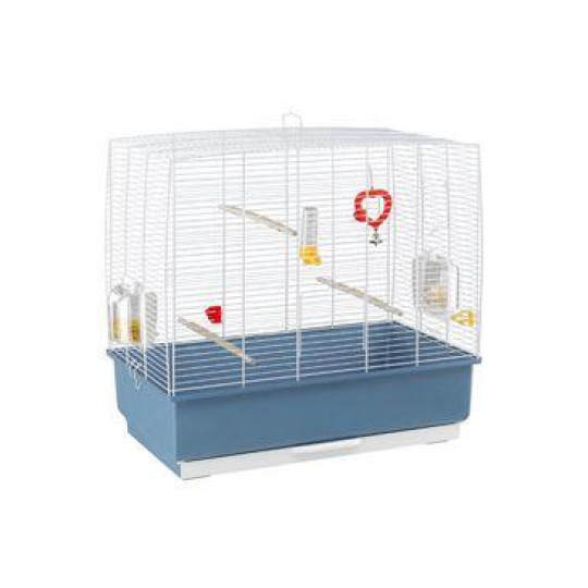 Klietka PIANO 4 vtáky 59x33x55cm bielo-modrá FP Klietka PIANO 4 vtáky 59x33x55cm bielo-modrá FP
