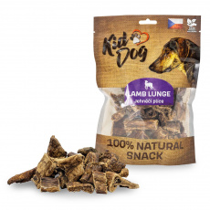 KIDDOG 100% Natural Snack, jahňacie pľúca 2-4 cm / 80 g