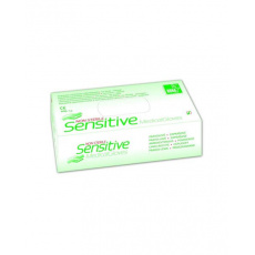 Rukavice vyšetr.latex Sensitive veľ.S, púdrované 100 ks