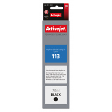 Activejet AE-113Bk Ink (náhradní inkoust Epson 113 C13T06B140; Supreme; 70 ml; černý)