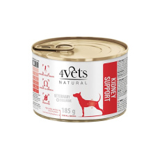 4VETS Natural Kidney Support Dog - mokré krmivo pro psy - 185 g