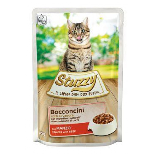 Stuzzy Cat kapsička Adult kúsky hovädzieho 85g Stuzzy Cat kapsička Adult kúsky hovädzieho 85g