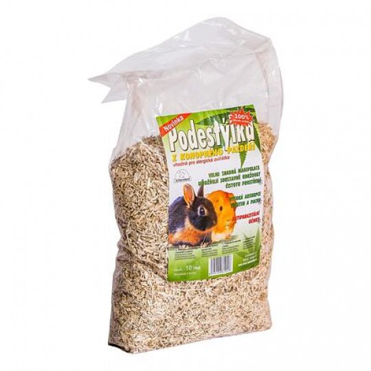 Podstielka z konopného pazderia 10l Podstielka z konopného pazderia 10l