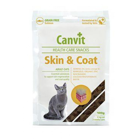 Canvit Snacks CAT Skin & Coat 100g