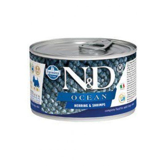 N&D DOG OCEAN Adult Herring & Shrimps Mini 140g N&D DOG OCEAN Adult Herring & Shrimps Mini 140g