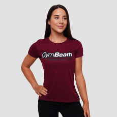 Dámske Tričko Beam Burgundy - GymBeam