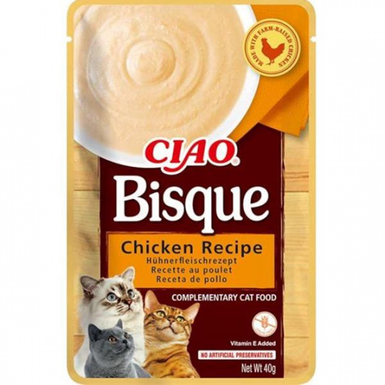 Inaba CIAO Bisque Cat Kapsička Kuracie 1 ks 40 g Inaba CIAO Bisque Cat Kapsička Kuracie 1 ks 40 g