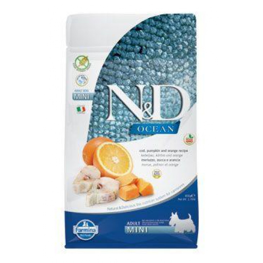 N&D OCEAN DOG Adult Mini Codfish&Pumpkin&Orange 800g N&D OCEAN DOG Adult Mini Codfish&Pumpkin&Orange 800g
