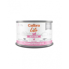 Calibra KONZERVA cat Life Kitten kuracie 6 x 200 g Calibra KONZERVA cat Life Kitten kuracie 6 x 200 g