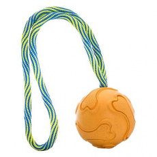 Vrhací tréninkový míč s vlákny z rýžových slupek, na laně  6/30 cm HipHop