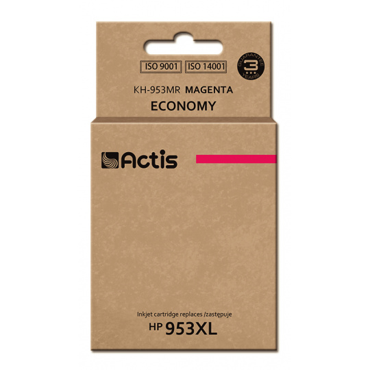 Actis Inkoust KH-953MR (náhrada za HP 953XL F6U17AE; standardní; 25 ml; červený) - nový čip