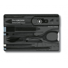 Victorinox SwissCard Classic Černá, Průhledná ABS umělá hmota