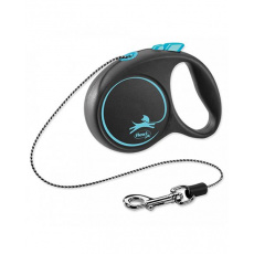 Vodítko FLEXI Black Design XS lanko 3m/8kg modrá Vodítko FLEXI Black Design XS lanko 3m/8kg modrá