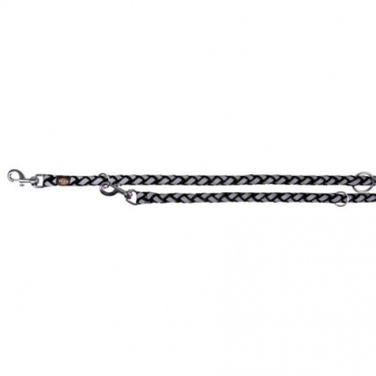 Vodítko CAVO okrúhle reflexné prepínacie, čierna Vodítko CAVO okrúhle reflexné prepínacie, čierna