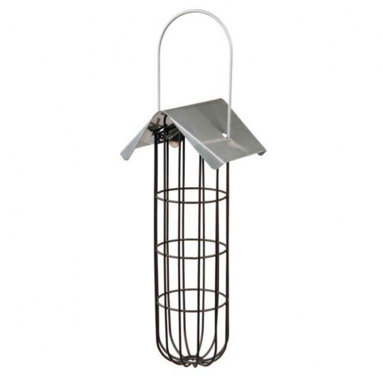 Krmítko na lojové gule so strieškou, závesné 11x25x10 cm Krmítko na lojové gule so strieškou, závesné 11x25x10 cm