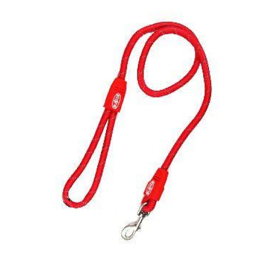 Vodítko BUSTER Reflective lanové 120cm/8mm červené Vodítko BUSTER Reflective lanové 120cm/8mm červené