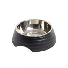 Miska melamín Frosted Ripple Bowl 350ml čierna BUSTER