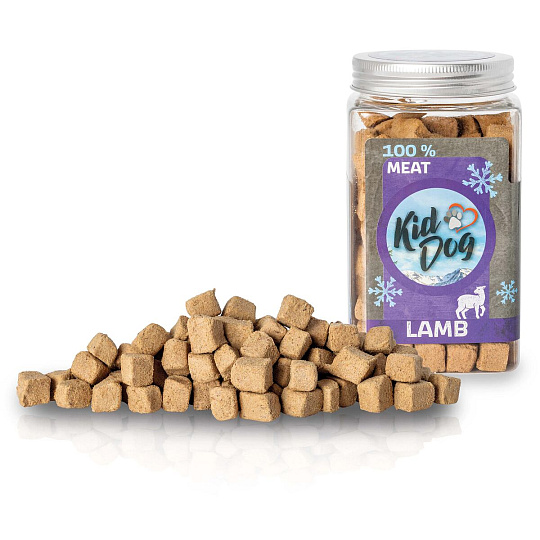 KIDDOG Super Premium 100% freeze dried LAMB CUBES - čisté jahňacie mäso, sušené mrazom 105 g KIDDOG Super Premium 100% freeze dried LAMB CUBES - čisté jahňacie mäso, sušené mrazom 105 g