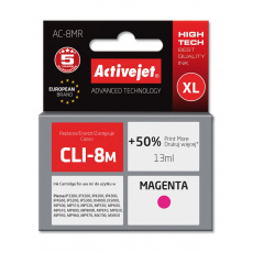 Activejet Inkoust AC-8MR (náhrada Canon CLI-8M; Premium; 13 ml; červený)