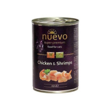 NUEVO cat Adult Chicken & Shrimps bal. 6 x 400 g konzerva