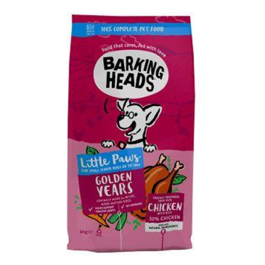 BARKING HEADS Little Paws Golden Years Chicken 6kg BARKING HEADS Little Paws Golden Years Chicken 6kg