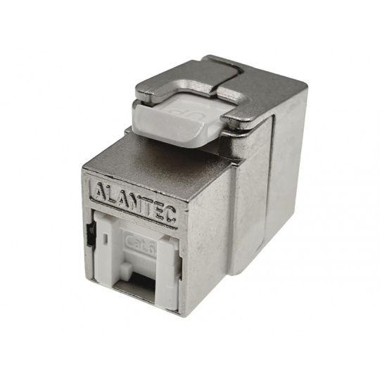 Alantec MB005-1 RJ45 beznástrojový STP cat.6A PoE+ keystone modul ALANTEC Plus - Vylepšený přenosový výkon