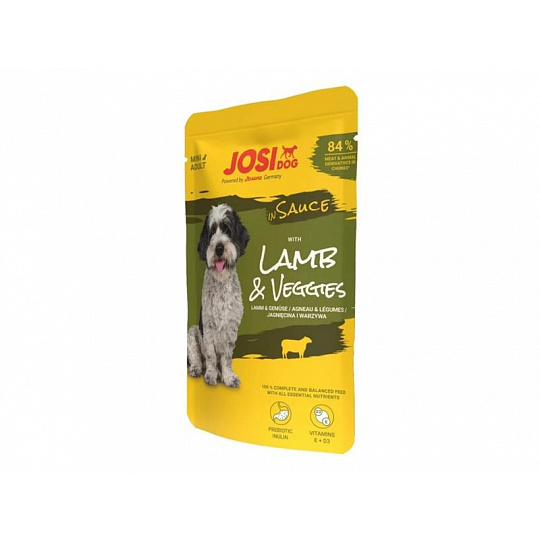JosiDog maškrta Dog Lamb&Veggies in Sauce 100 g