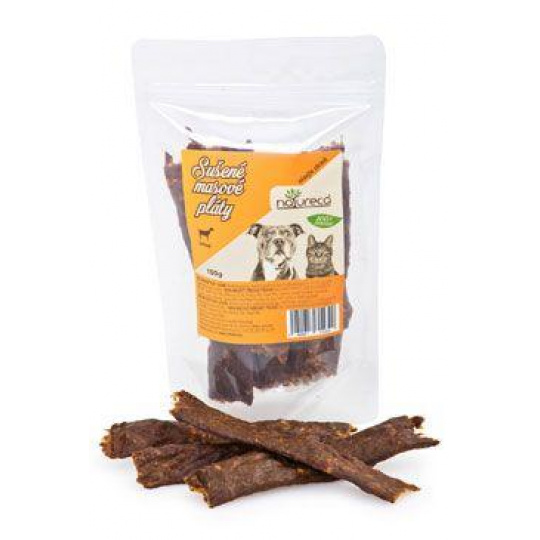 NATURECA pochúťka Mäsové pláty Jahňa, 100% mäso 100g NATURECA pochúťka Mäsové pláty Jahňa, 100% mäso 100g