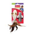 Hračka Kong Cat Refillables Feather Mouse Naplniteľná myš s catnipom a perím, polyester