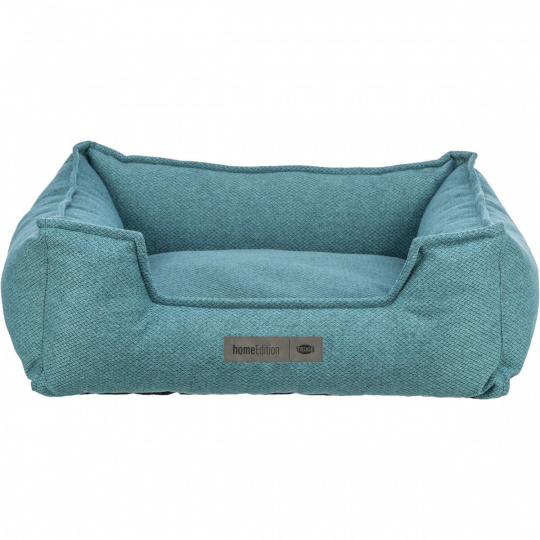 Pelech GANO, obdĺžnikový s vankúšovým okrajom, tkanina, petrolejová