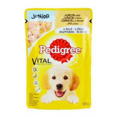 Pedigree kapsička Junior kuracie s ryžou v želé 100g