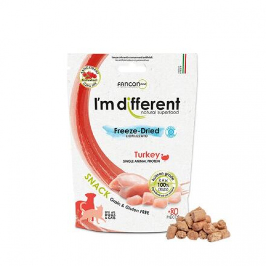 I´M DIFFERENT SNACK moriak - mrazom sušená pochúťka, 40 g I´M DIFFERENT SNACK moriak - mrazom sušená pochúťka, 40 g