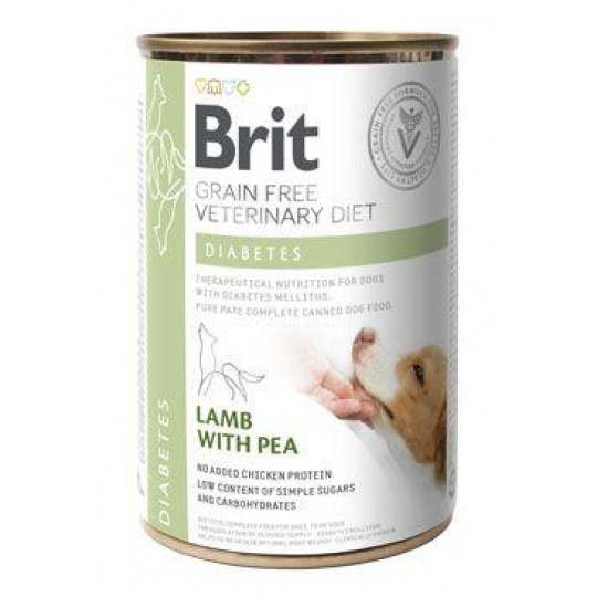 Brit VD Dog GF konz Diabetes 400g