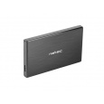 Natec RHINO GO USB 3.0 kryt pro 2,5'' SATA HDD/SSD, černý hliník