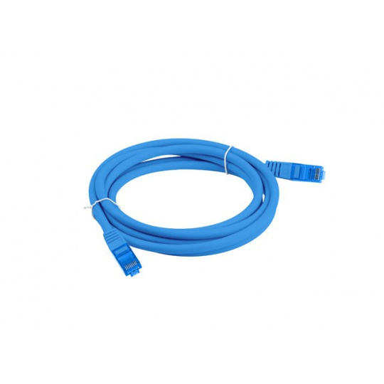 LANBERG PATCHCORD S/FTP CAT.6A 1M MODRÝ LSZH