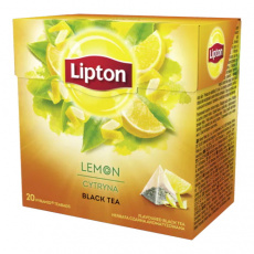 Lipton  černý čaj s citronovou příchutí 20 sáčků