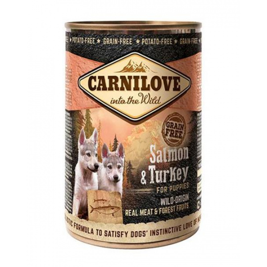 Carnilove dog WM Puppies Salmon & Turkey 6 x 400 g konzerva