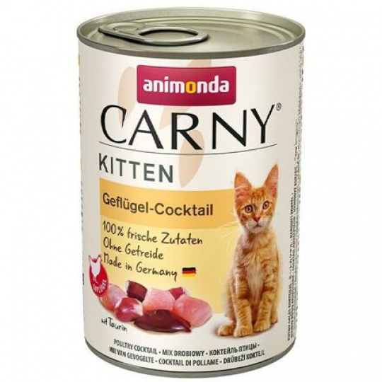 ANIMONDA konzerva CARNY Kitten - hydinový koktail 400g ANIMONDA konzerva CARNY Kitten - hydinový koktail 400g