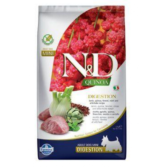 N&D Quinoa DOG Digestion Lamb & Fennel Adult Mini 800g N&D Quinoa DOG Digestion Lamb & Fennel Adult Mini 800g