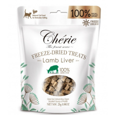 CHERIE Freeze-dried lamb liver pieces - pamlsek pro kočky - 30g