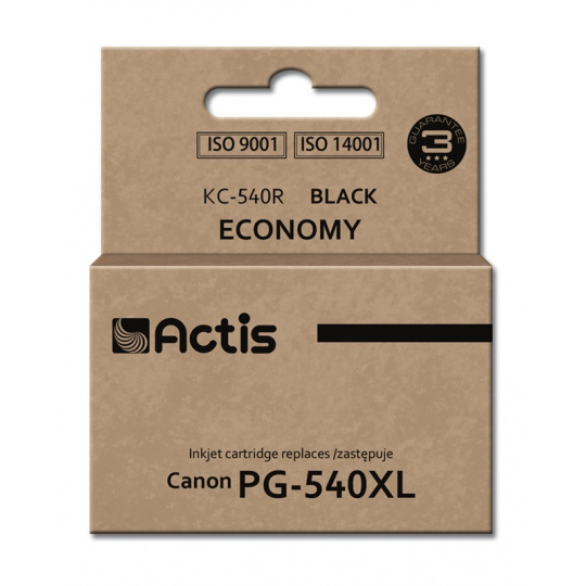 Actis Inkoust KC-540R (náhrada za Canon PG-540XL; standardní; 22 ml; černý)