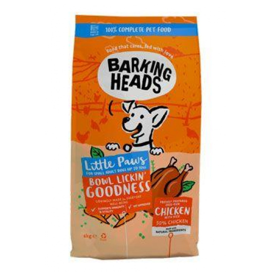 BARKING HEADS Little Paws Bowl Lickin Good Chick 6kg BARKING HEADS Little Paws Bowl Lickin Good Chick 6kg