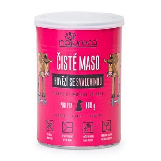 NATURECA konz. hovädzie so svalovinou pre psy 400g NATURECA konz. hovädzie so svalovinou pre psy 400g