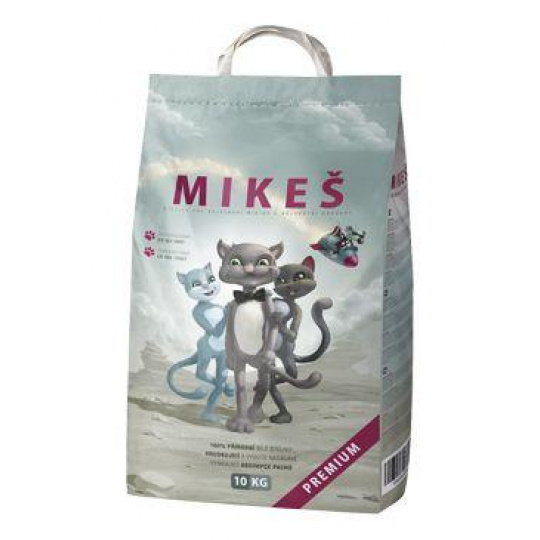 Mikeš Premium Podstielka mačka pohlc. pachu 10kg Mikeš Premium Podstielka mačka pohlc. pachu 10kg