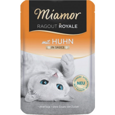 MIAMOR Ragout Royale Chicken in sauce - mokré krmivo pro kočky - 100g